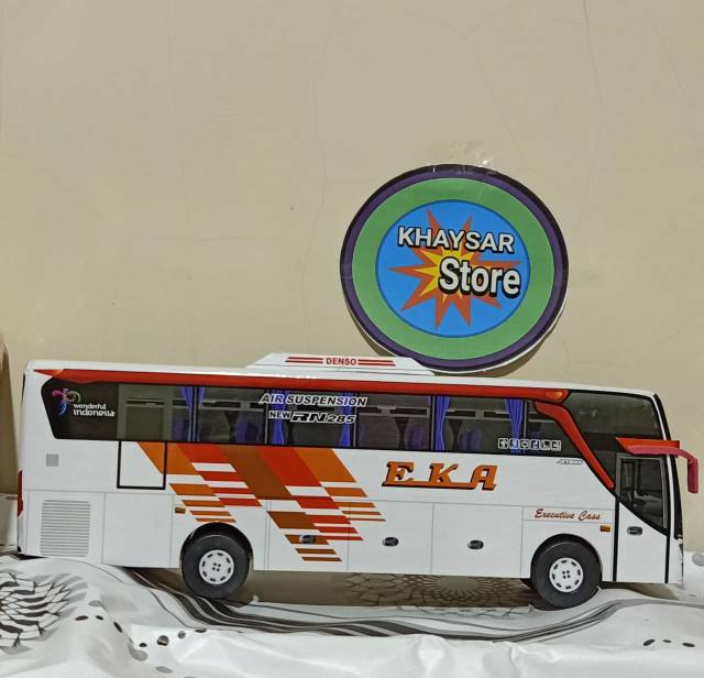 Miniatur Bus bis / mainan bus bis  eka jet bus