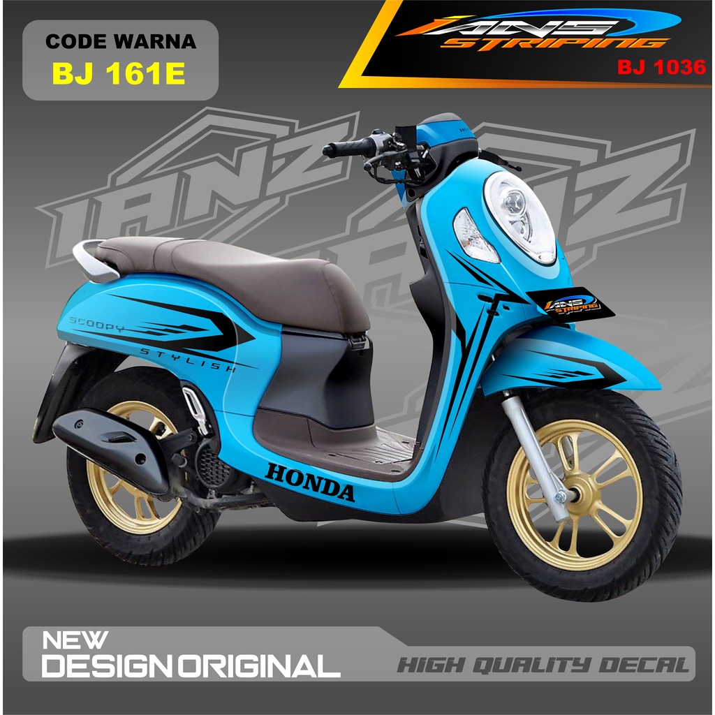 DECAL STIKER SCOOPY FULL BLOK MOTOR / STICKER DECAL  HONDA SCOOPY FULL BODY / STICKER VARIASI SCOOPY TERBARU  / STICKER SCOOPY