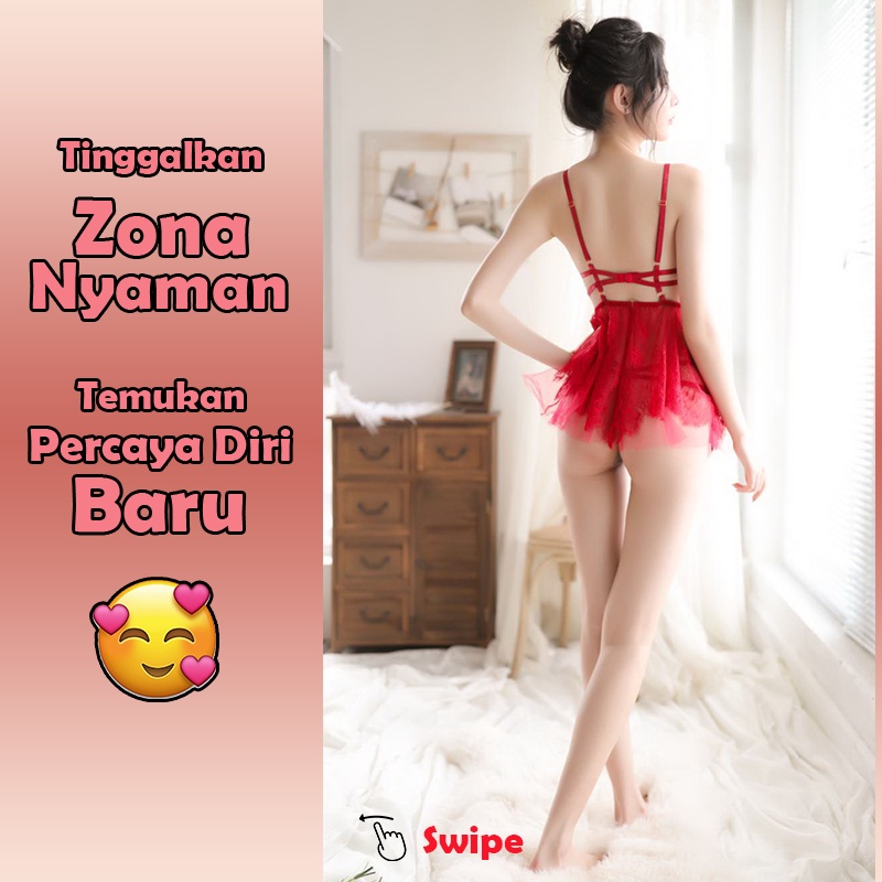 d1976 Baju Haram Cewe Bikini Lingery Lingerie Lingeri Lingeria Lengerie Lingery Sexy Wanita Dewasa Hot Binal Jumbo Big All Size Oversize Sexy Murah Jumbo S M L XL XXL OFL-F386-3