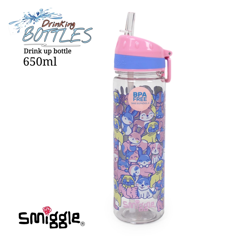 Botol Minum Smiggle Ori Drinking Bottle 650ml