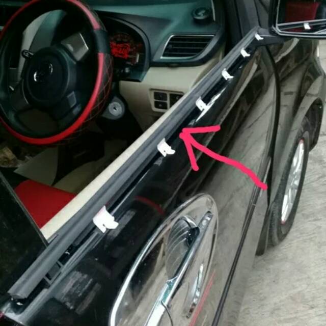 pelipit kaca avanza lama asli original bagian luar