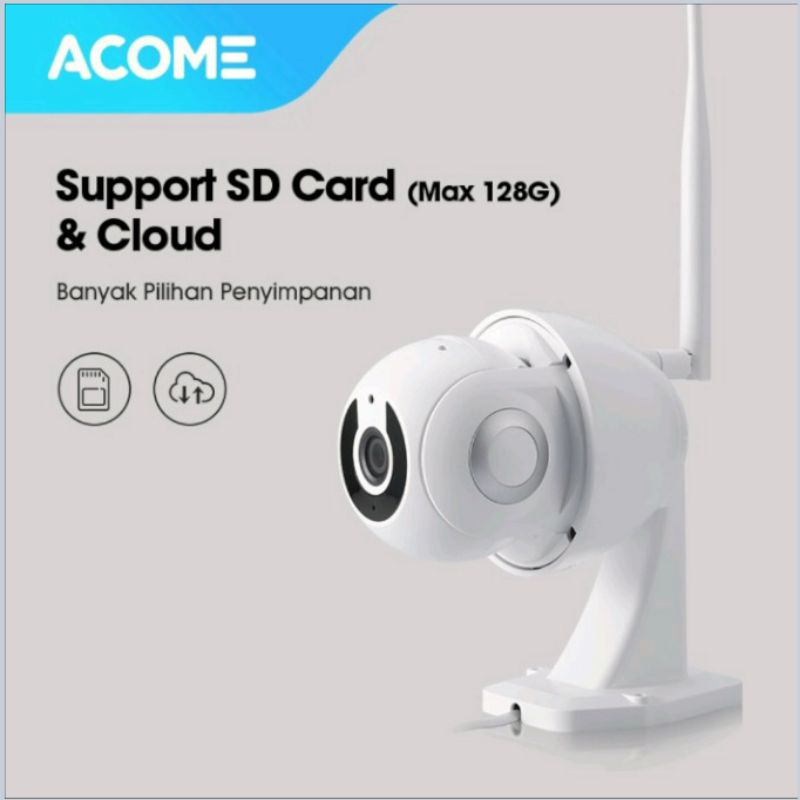 CCTV ACOME APC02 Audio FULL HD 1080P No Blind Spot 2 Arah Luar Ruangan Garansi