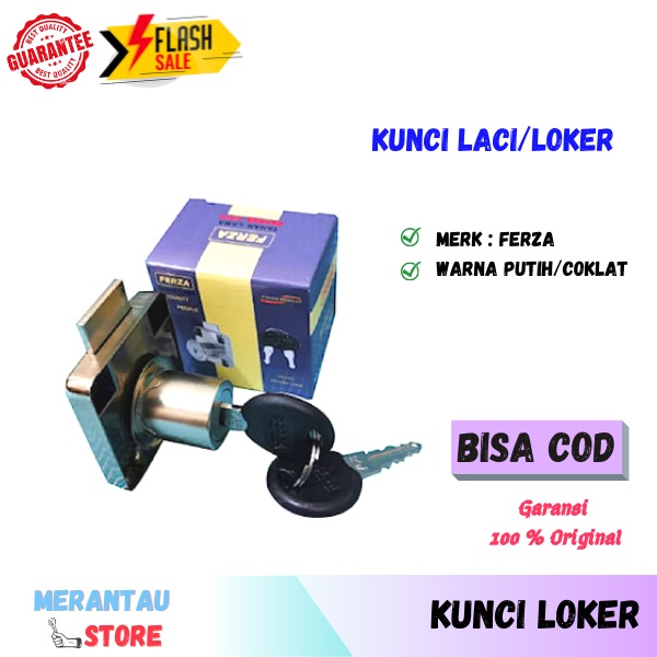 Kunci Loker Kerja FERZA Kunci Laci Loker Kabinet Kunci Lemari Kunci 1 Set Kunci Laci Etalase Drawer 