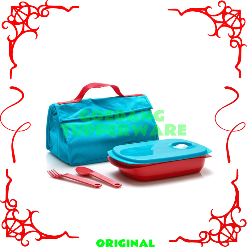 Lunch Box Set Tupperware Original - Tempat Makan Set Tas Tupperware Original Set