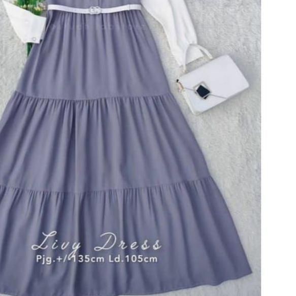 ➯ livy dress | Gamis Remaja | Gamis Kekinian ●
