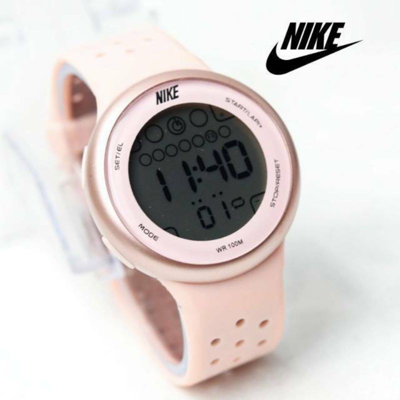 (Grosir)Jam Tangan Wanita/Pria Nike Digital Strap Rubber(Terima Cod)