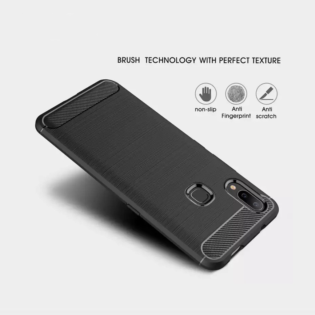 Case Vivo Rugged Armor Softcase Casing Vivo Soft Case Premium Cover Carbon Vivo