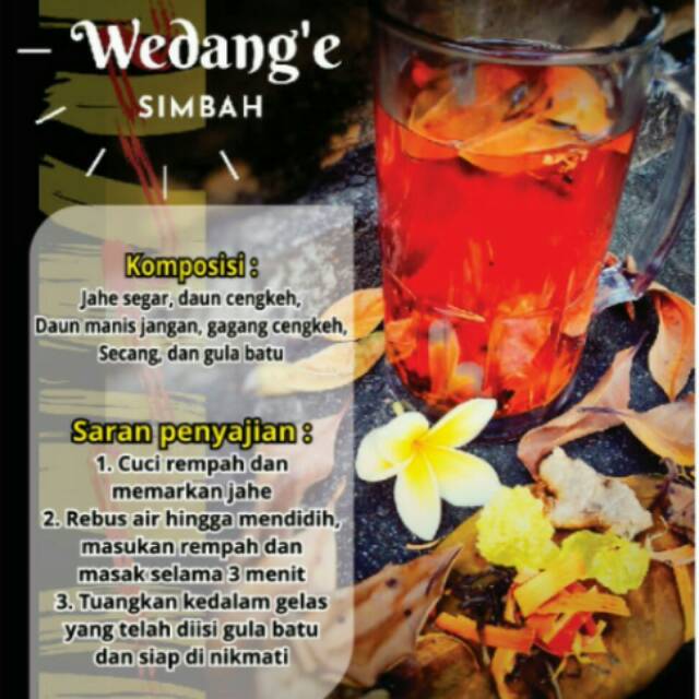 

Wedang uwuh tradisional "WEDANG'E SIMBAH