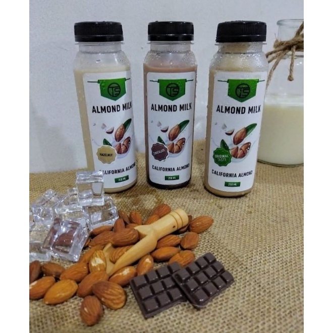 

Almond Milk Susu Almond 250ml Original Coklat Hazelnut TS/ Susu Almond Murah terjangkau / Asi Booster Free Ongkir