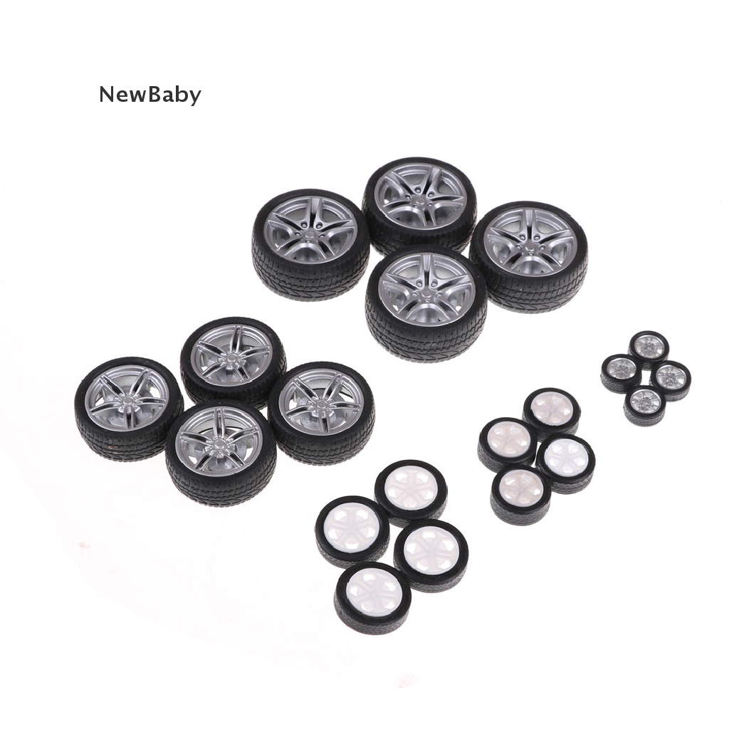 Newbaby 4Pcs Ban Karet Diameter 16mm 22mm 26mm 38mm 48mm Untuk Mainan Mobil RC