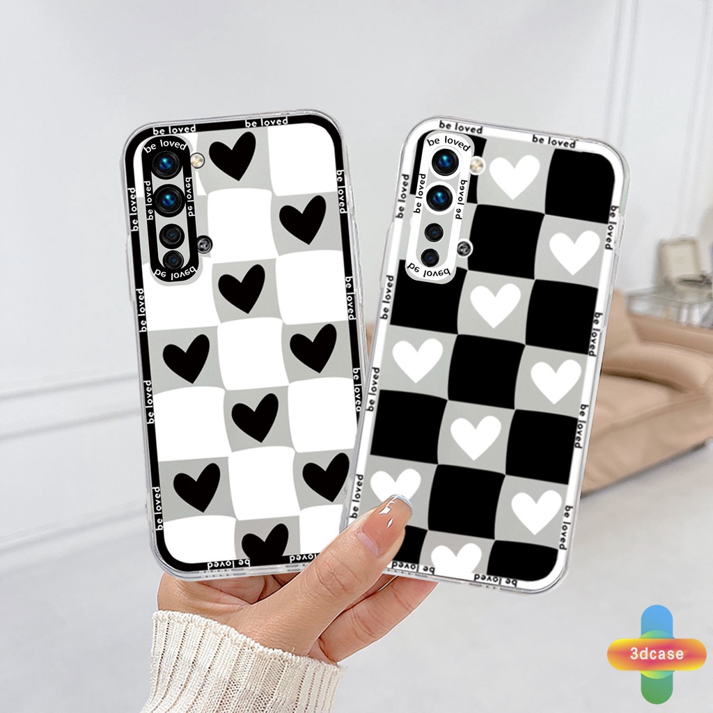 Soft Case Desain Hati Untuk Realme C35 C11 2021 C21Y C31 C15 C21 C25 C20 C3 C12 C2 C25S 5S 5 5S 5i C17 7i C1 C25Y C2 C3i 6i C20A realme Narzo 20 10 10A 20A 30A A7 A5S A15 A16 Y12 Y20 Y15S A03 Clear Couples Back Cover