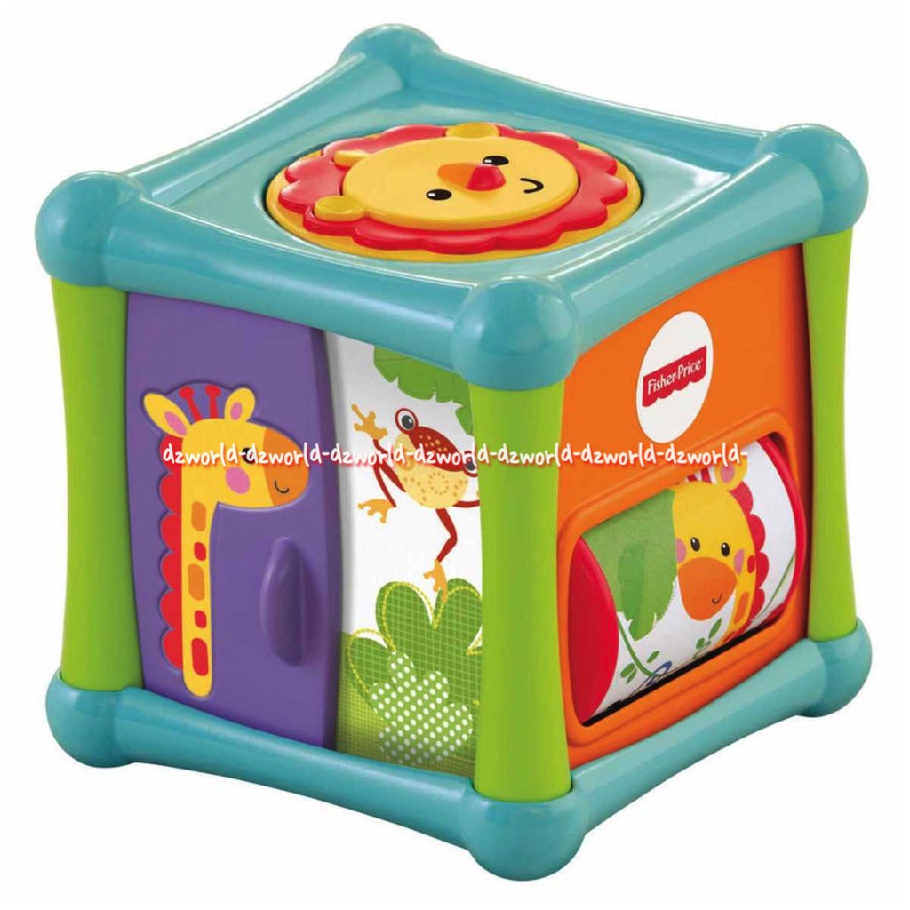 Fisher Price Animal Activity Cube Mainan Kubus Untuk Bayi Mainan Bayi