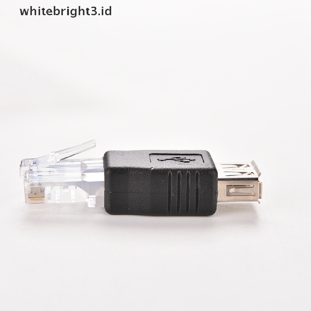 (whitebright3.id) Adapter Socket LAN RJ45 Male Ke USB AF A Female