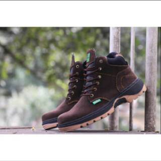 TRAGEN FLEMING BROWN SEPATU  BOOTS PRIA  KLASIK KULIT  