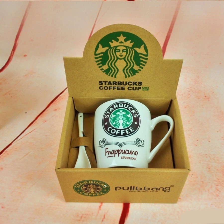 SALE Gelas Strabucks Frappucino Gift Set Murah Kado Souvenir Mug