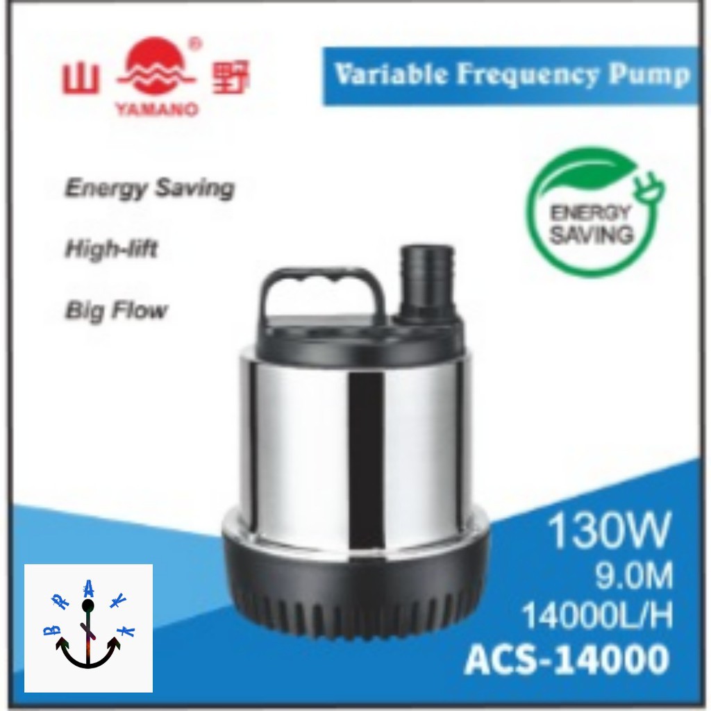 Pompa Air Kolam Submersible Pump Yamano ACS 14000 Low Watt