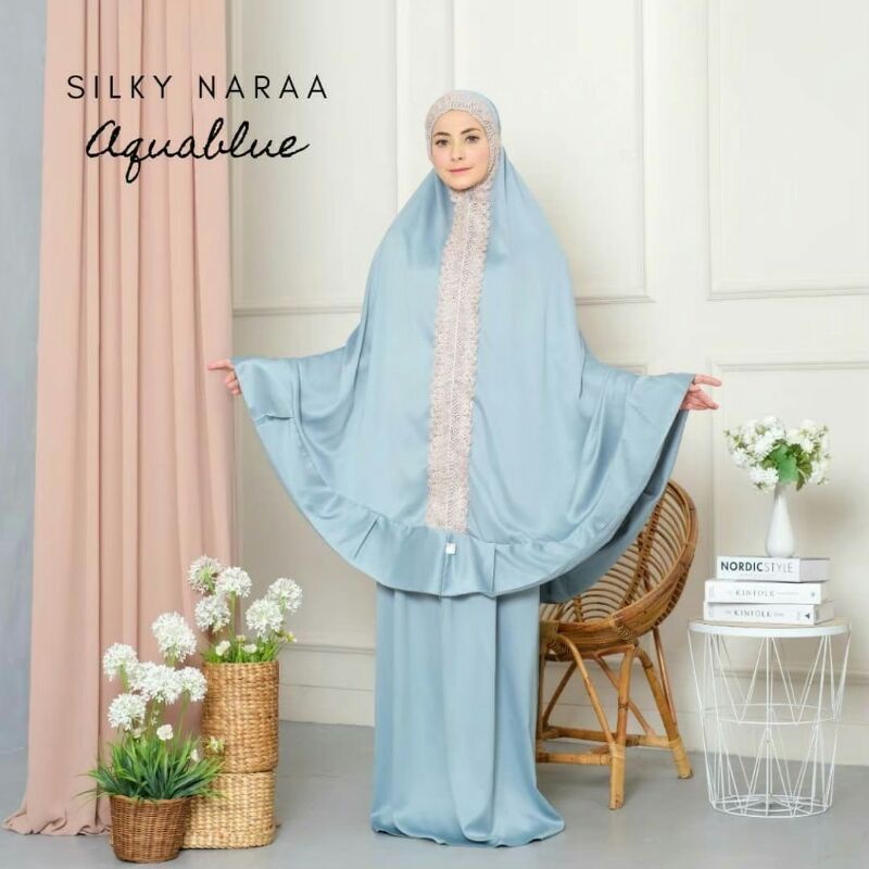 Mukena Dewasa Traveling Polos Silky Satin