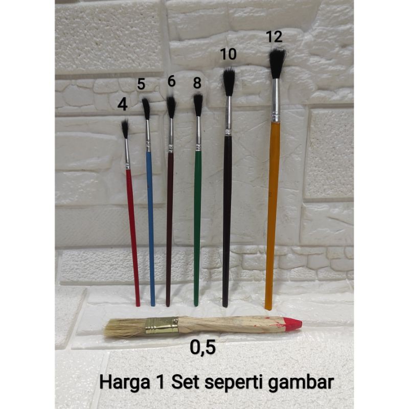

Kuas Lukis 1 set - Harga seperti Gambar