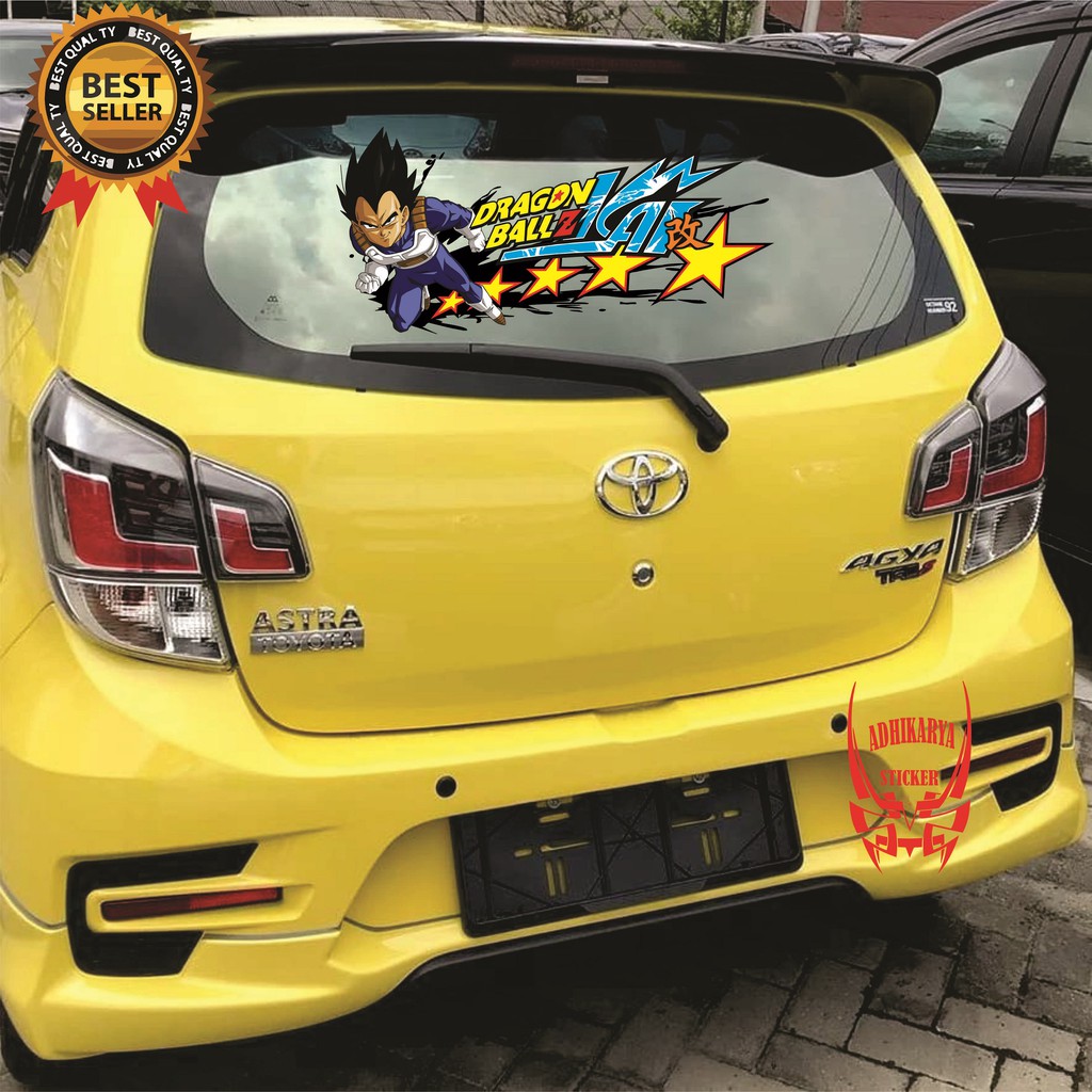 STIKER MOBIL DECAL DEKAL DRAGON BALL STIKER KERETA KACA MOBIL BELAKANG CALYA AGYA BRIO AVANZA XENIA