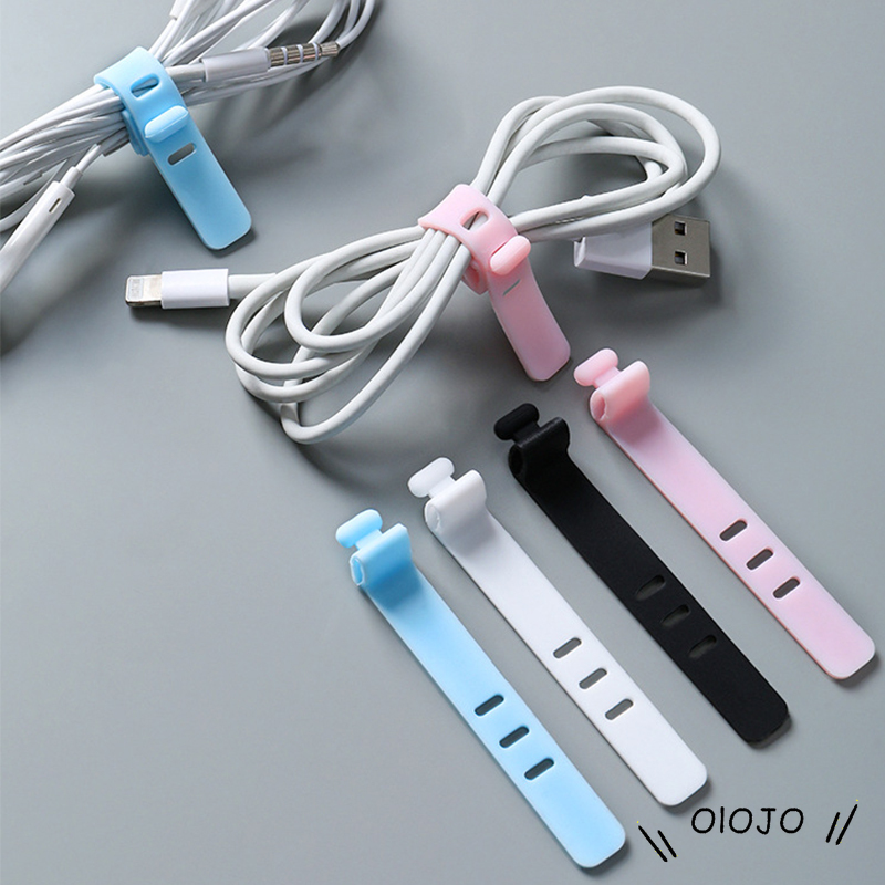 Aksesori Penggulung Kabel Silikon USB Jalur Data Earphone Mouse Keyboard Kabel Pemegang Kabel Pelindung Pengisian Pengisi Daya Kawat Organizer-ol