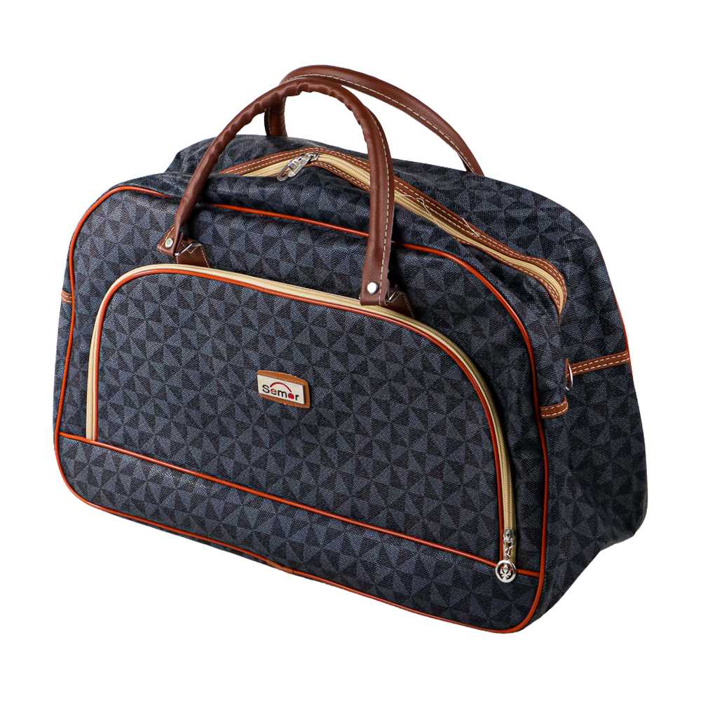 Tas Travel Jinjing Wanita PU Leather Duffle Bag Tas Kulit Sintetis Semor S0234