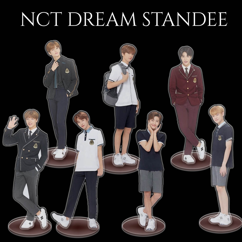 [STANDEE] NCT DREAM SCHOOL UNIFORM action figure kpop jaemin jeno mark jisung haechan chenle renjun