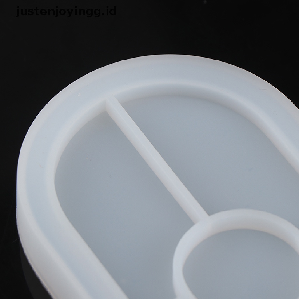 // justenjoyingg.id // Concrete Oval Mold Ashtray Coaster Square Flexible Silicone Tray Mold Epoxy ~