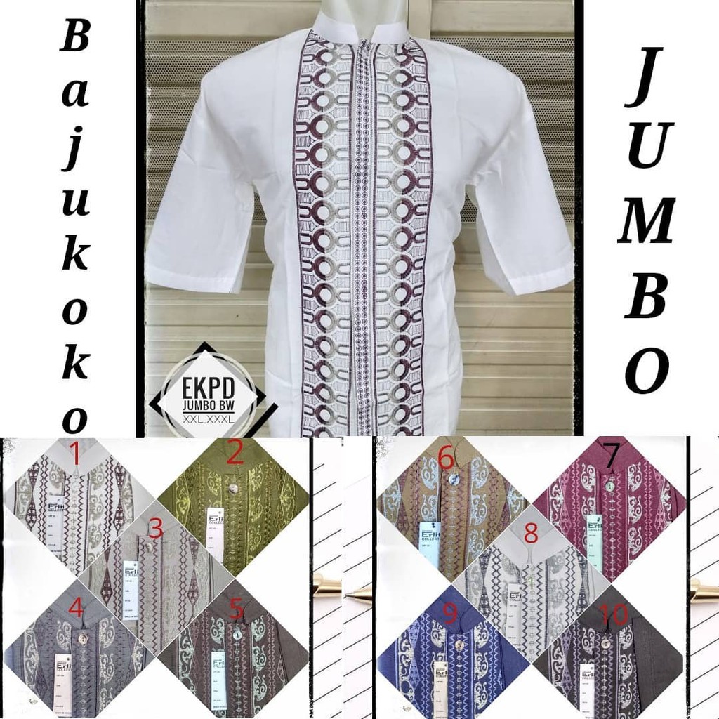 BAJU KOKO DEWASA BORDIR JUMBO