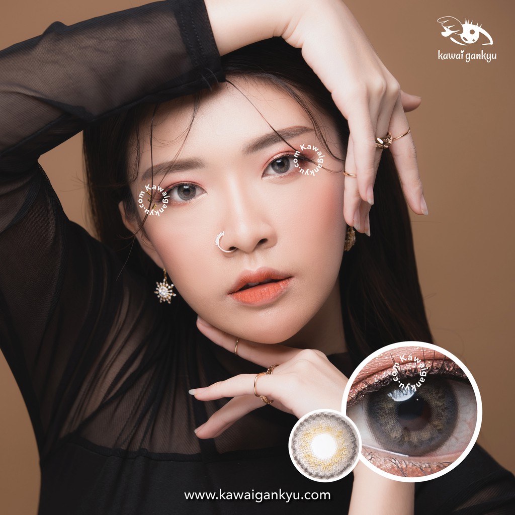 KawaiGankyu Softlens - Kitty Mini Sofia Gray (1botol)