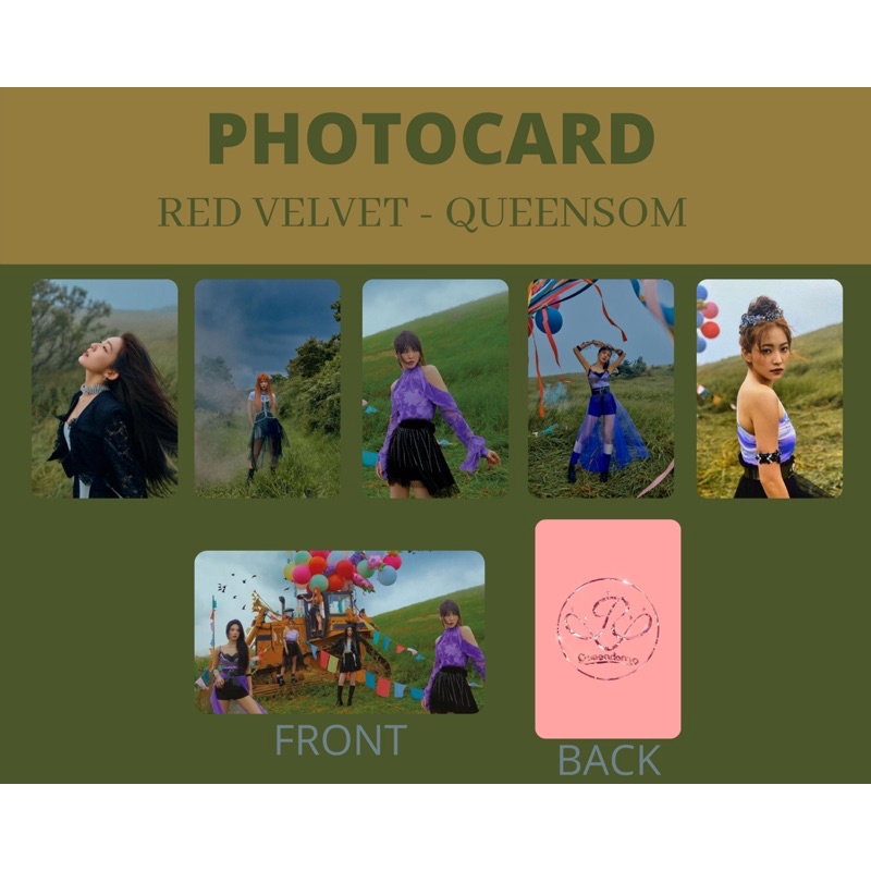 PHOTOCARD PREMIUM RED VELVET - QUEENDOM EDITION - TWO SIDE [UNOFFICIAL]
