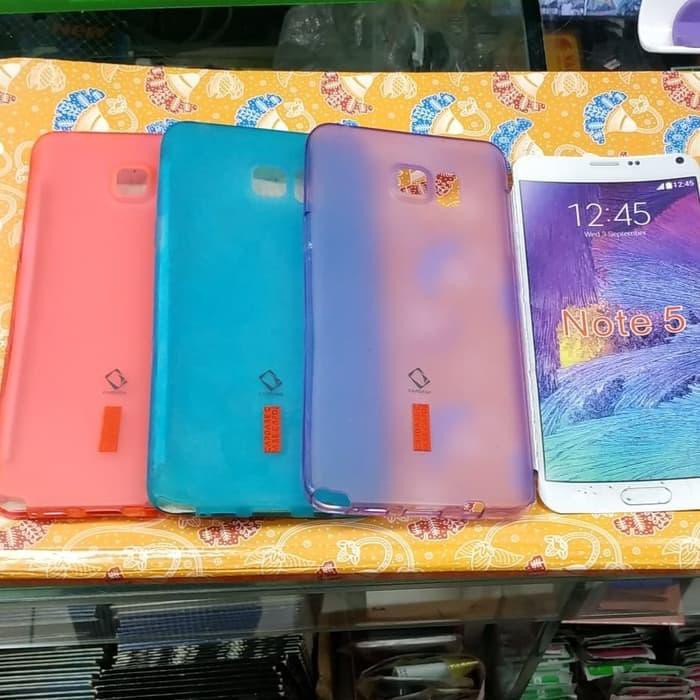 Silikon capdase karet hitam soft case samsung note5 note 5