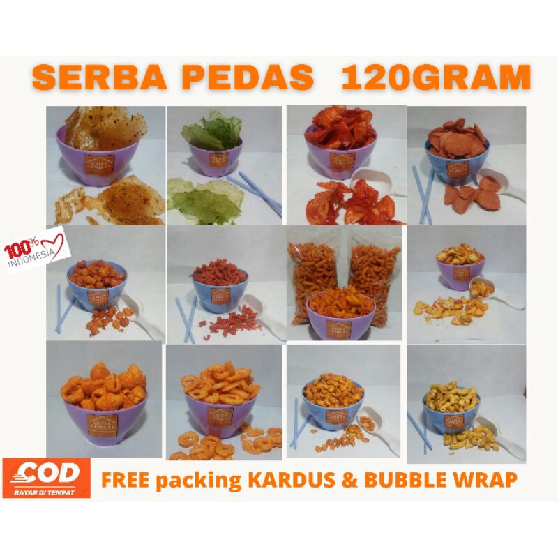 

SERBA PEDAS, Snack Kiloan MURAH MERIAH