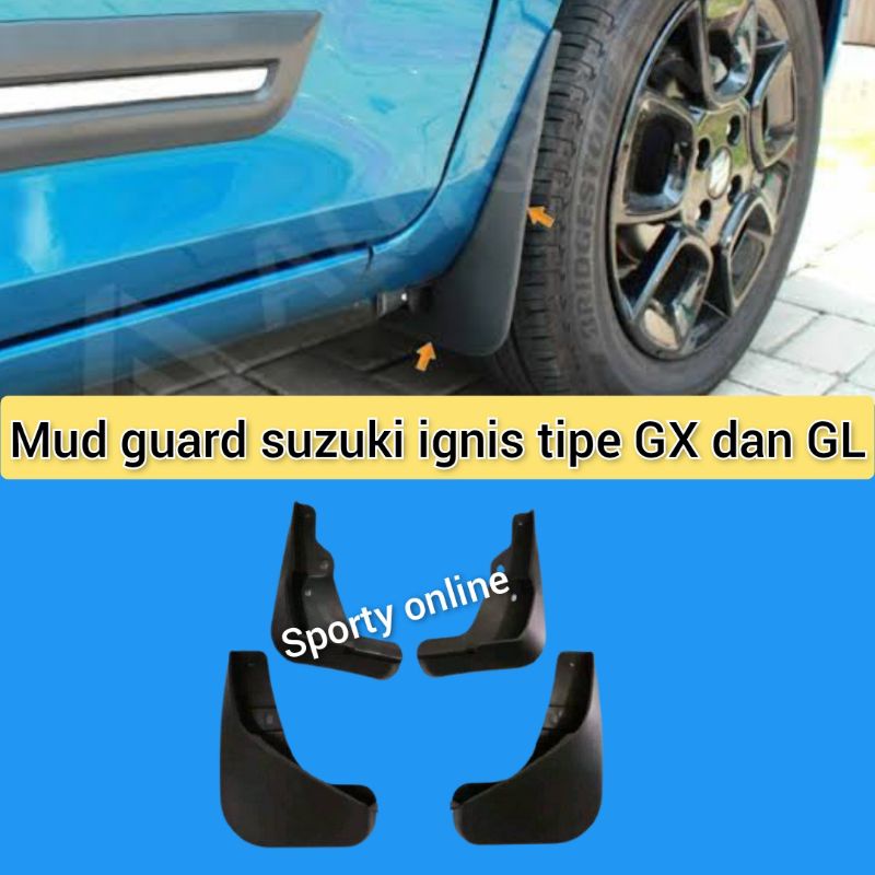 mud guard suzuki ignis Khusus tipe Gx dan GL