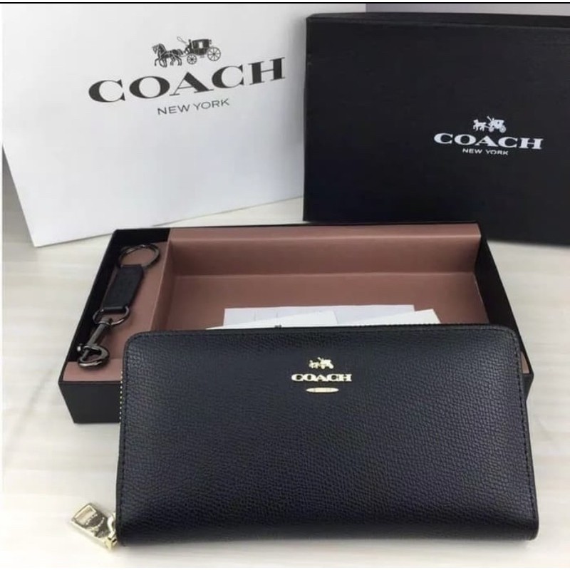 COACH LONG WALLET ACCORDION ZIP WALLET ORIGINAL 100%