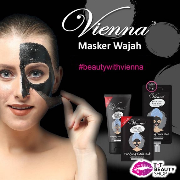 Image of VIENNA Face Spa Peel Off Mask Purifying Black Mud 15ml Sachet - 1 Sachet #6