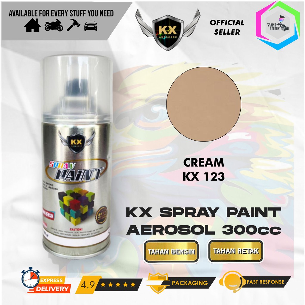 Cat Semprot Aerosol / Pylox KX Autocare Paint - KX 123 CREAM