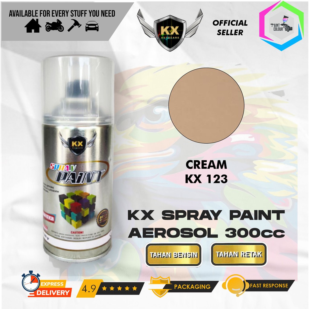 Cat Semprot Aerosol / Pylox KX Autocare Paint - KX 123 CREAM