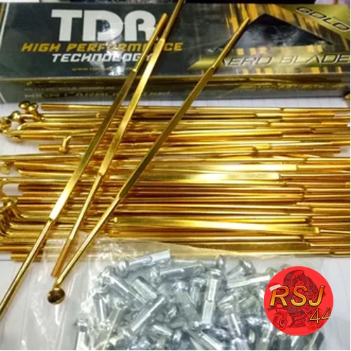 Spoke Set Ruji TDR Aero Blade Gold
