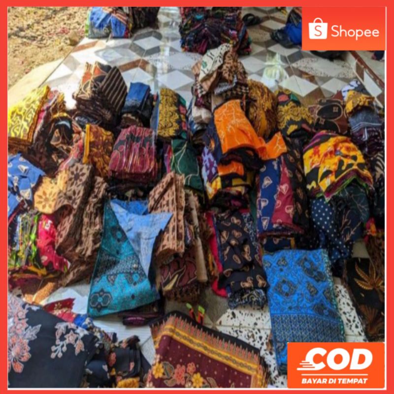 PROMO  Kain Perca Kain batik Kiloan Kain Katun Perca Untuk Kerajinan Tangan