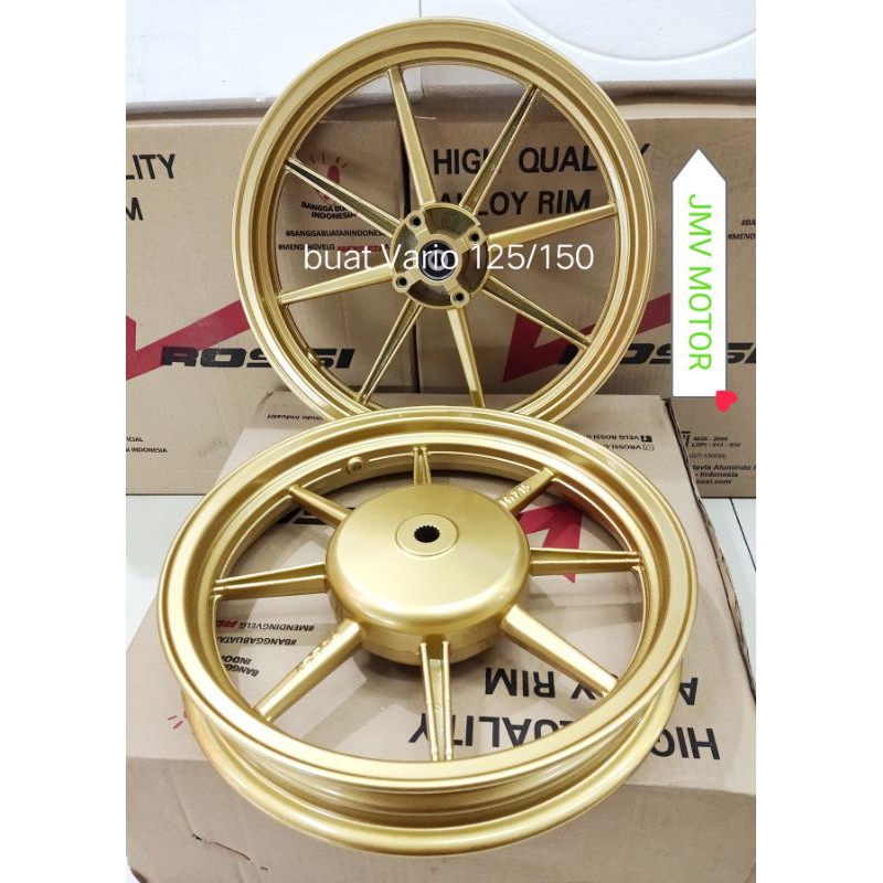 VELG RACING ROSSI VENOM COMET BUAT VARIO 125/150 RING 14x185/215 GOLD