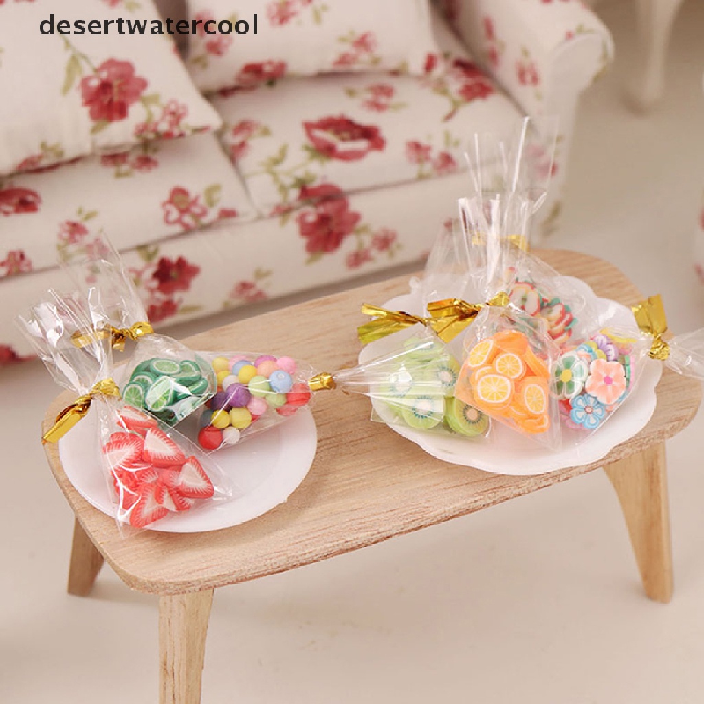 Deid 1 Kantong Mainan Miniatur Permen / Buah / Snack Skala 1: 12 Untuk Dekorasi Rumah Boneka Ob11