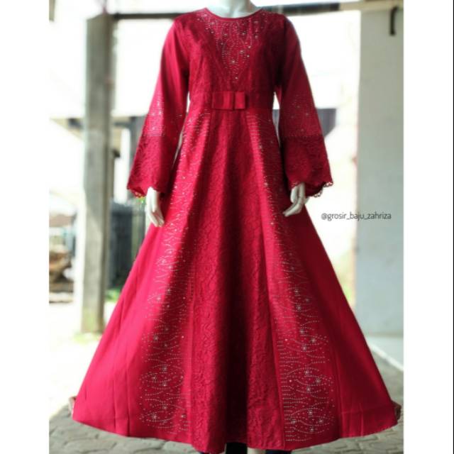 Gamis Brokat Pesta Mewah