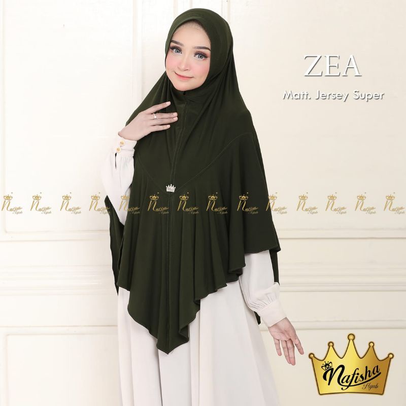 JILBAB JERSEY JUMBO ZEA NAFISHA SUPER ADEM