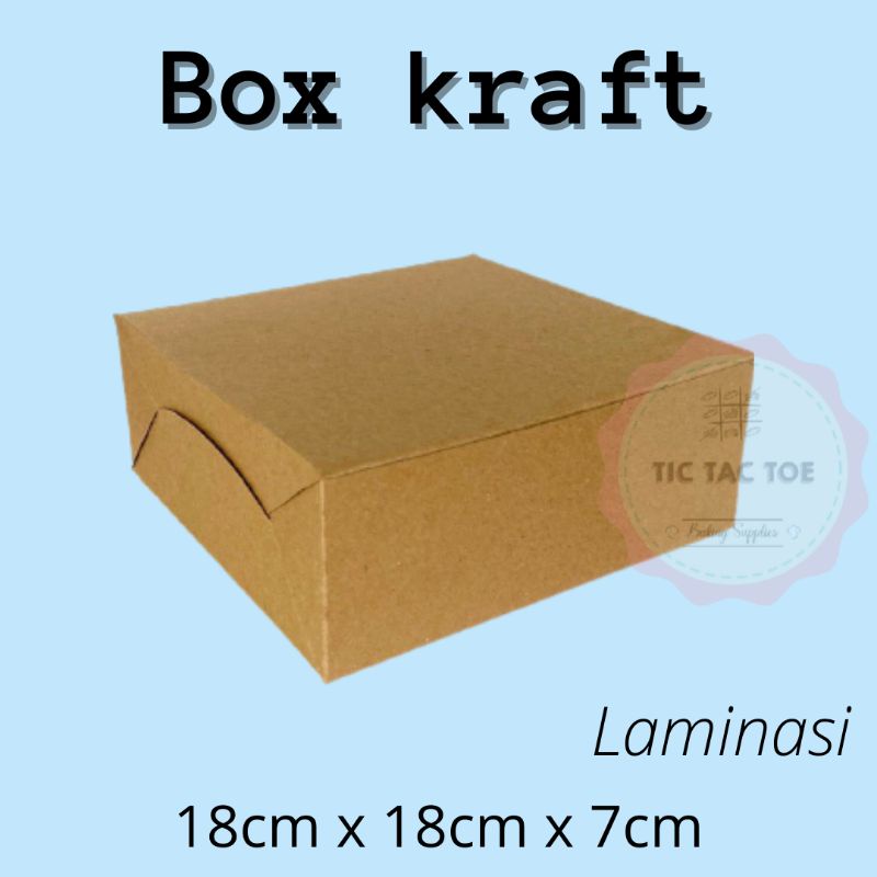 box coklat dos coklat kotak coklat box laminasi dos laminasi box coklat laminasi 18x18x7 (isi 10pcs)