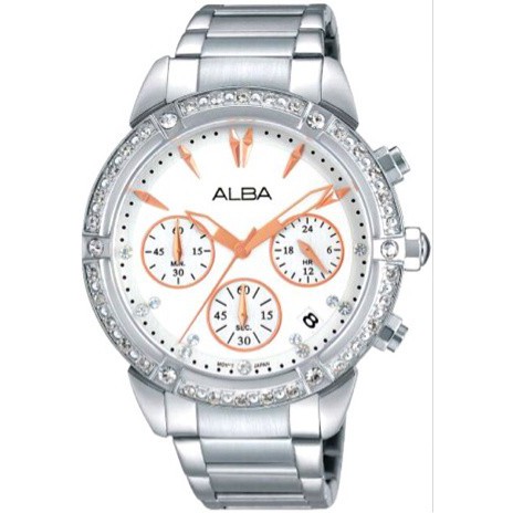Jam Tangan ALBA AT3753 Ladies Chronograph ORIGINAL
