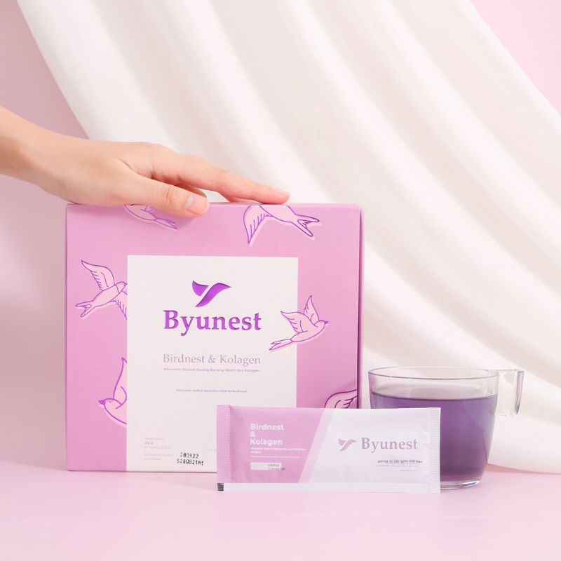 BYUNEST BIRDNEST COLLAGEN DRINK DOUBLE COLLAGEN LEBIH AMPUH MENCERAHKAN, MEMUTIHKAN, AWET MUDA & CAN