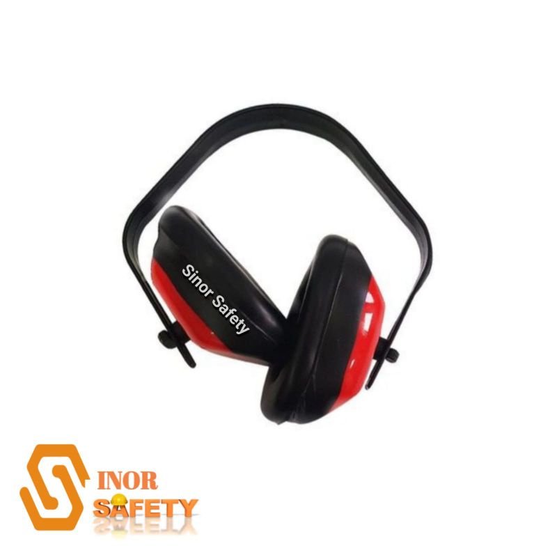 Earmuff Eco Safety Telinga Headset Plastik Peredaram Suara Bising