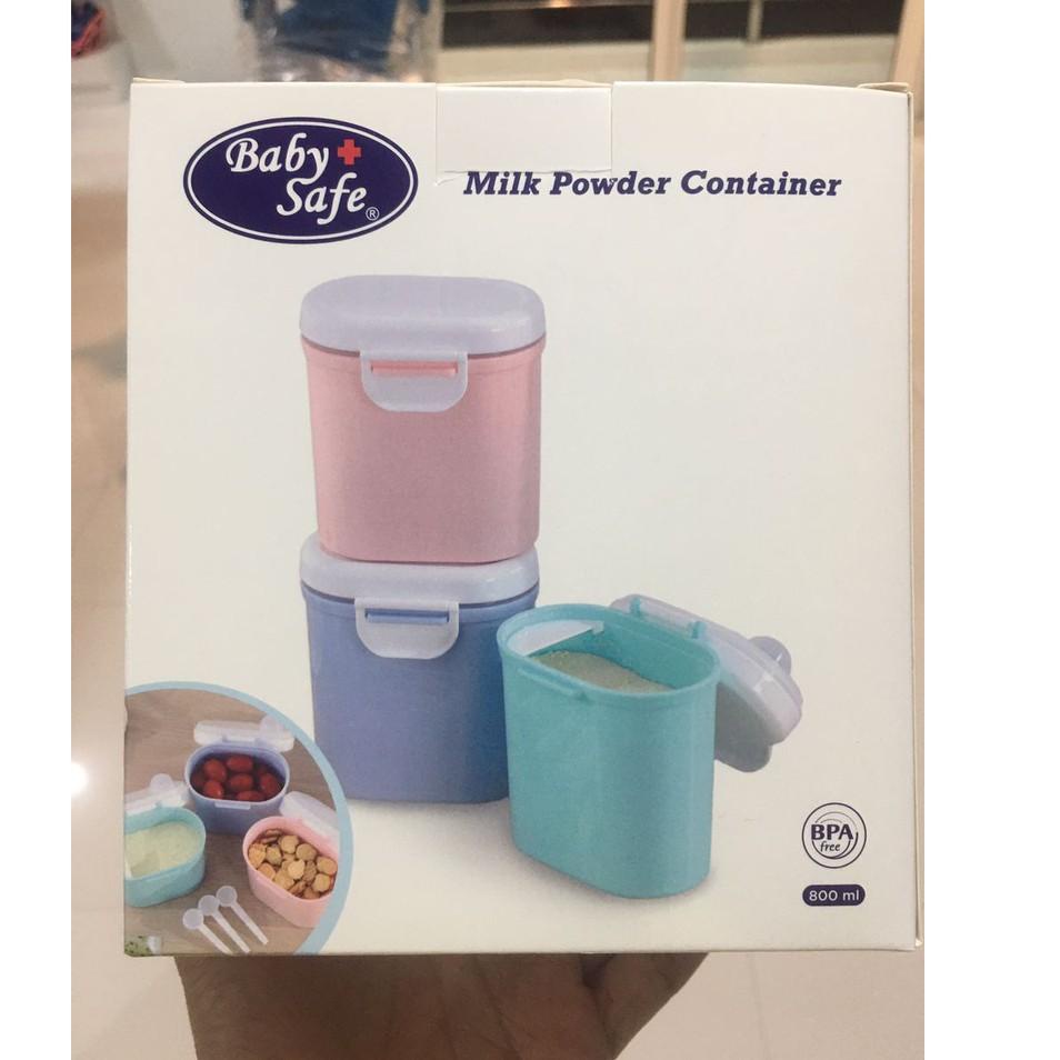 Tempat Susu Formula / Wadah Toples Susu Bubuk Bayi 1kg Baby Safe Milk Compartment Mc001 Dan Mc002 - 