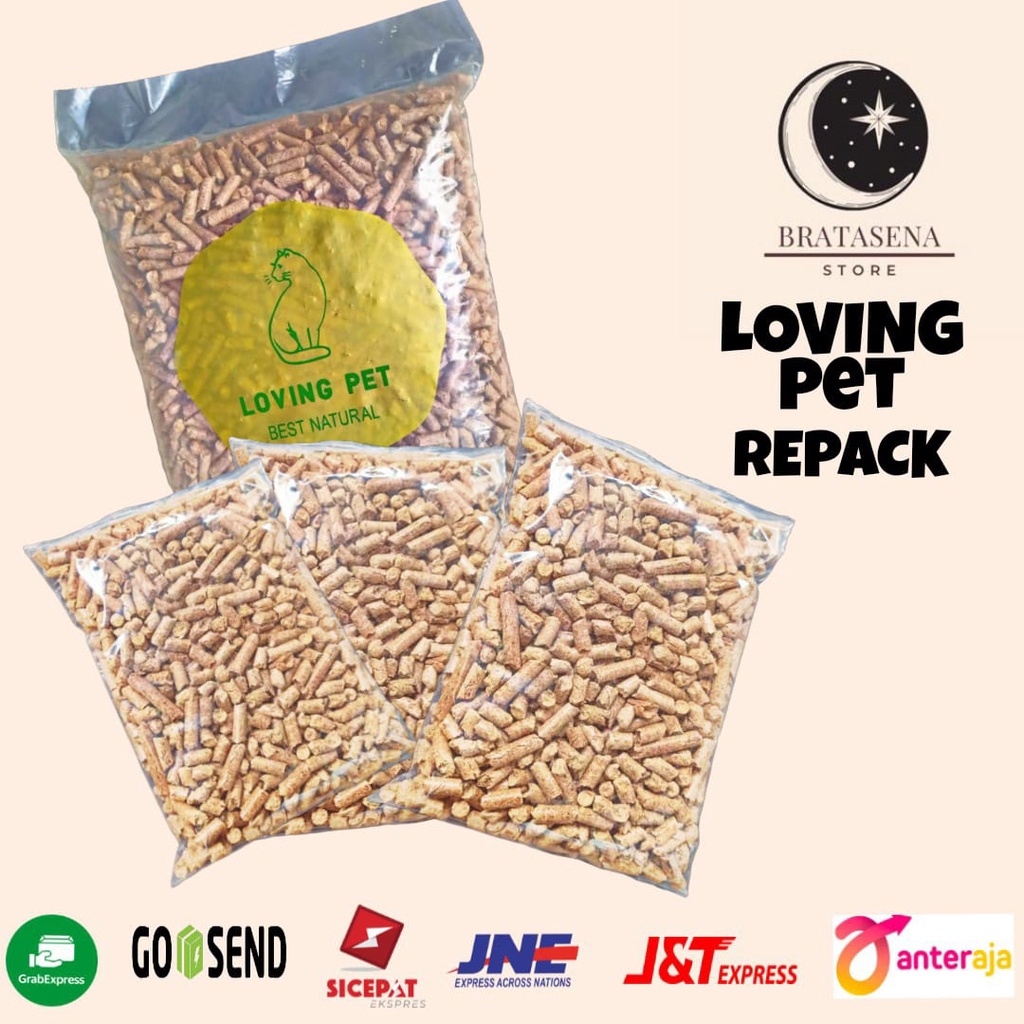 PASIR KUCING LOVING PET PELET KAYU / WOOD PELET REPACK