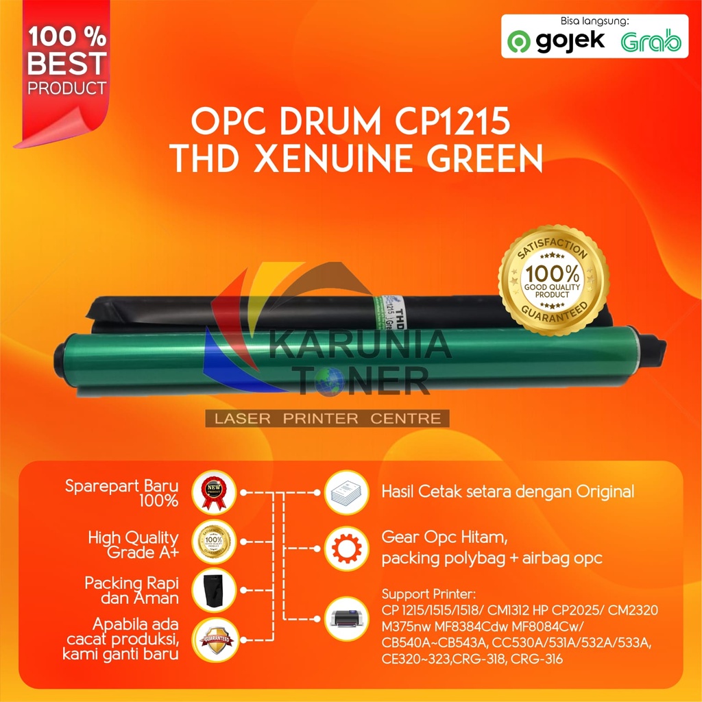 OPC DRUM XENUINE GREEN CP1215 CP1515 CP1518 CP2025 CB540A CB541A CB542A CB543A CM1312 CM2320 M375nw MF8384Cdw MF8084
